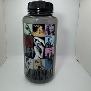 TAYLOR SWIFT "The Eras Tour" CONCERT MERCH Tinted Clear Water Bottle w/Screw Lid